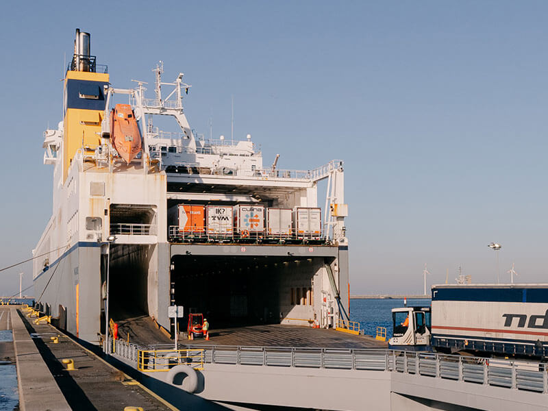 ndq intermodal roro shipping zeebrugge ireland uk